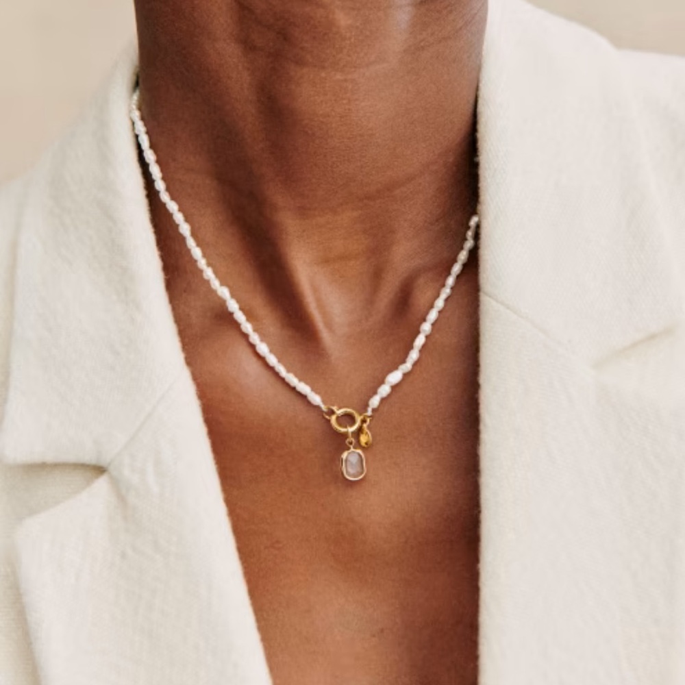 Sezane Irma Choker Pearl Necklace - NWOT